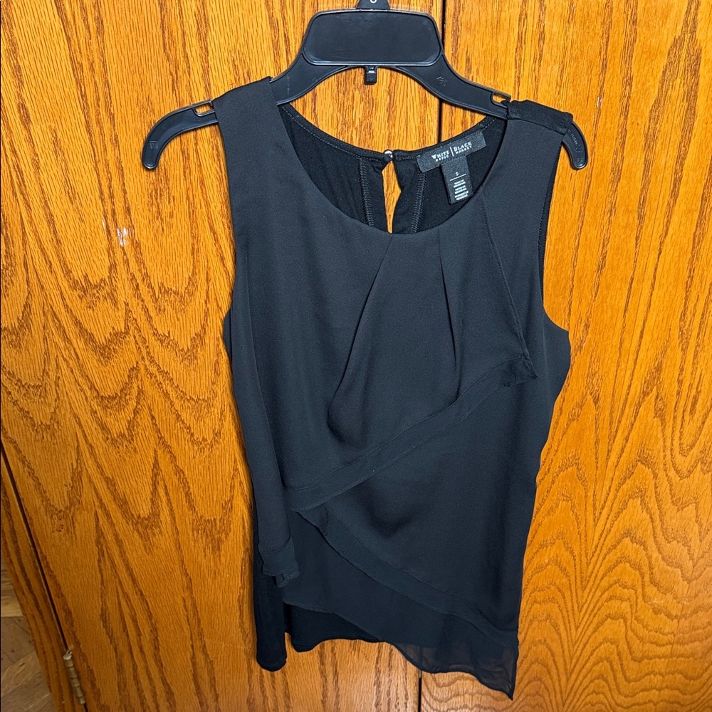 White House Black Market Black Sleeveless Top